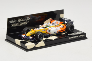 Renault R27 #3 G. Fisichella Renault F1 Team Showcar 2007 Minichamps 1:43 400070073 Kovina – slika 2 od 5