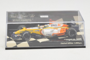 Renault R27 #3 G. Fisichella Renault F1 Team Showcar 2007 Minichamps 1:43 400070073 Kovina – slika 4 od 5