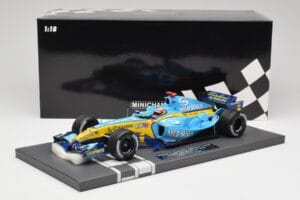 Renault R25 #5 F. Alonso San Marino GP Winner 2005 Minichamps 1:18 117050405 Smola – slika 7 od 7