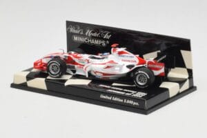 Super Aguri Honda SA06 #22 T. Sato Japanese GP 2006 Minichamps 1:43 400060122 Kovina – slika 3 od 5