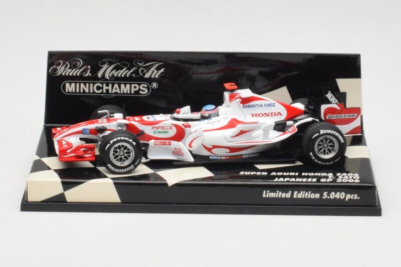 Super Aguri Honda SA06 #22 T. Sato Japanese GP 2006 Minichamps 1:43 400060122 Kovina