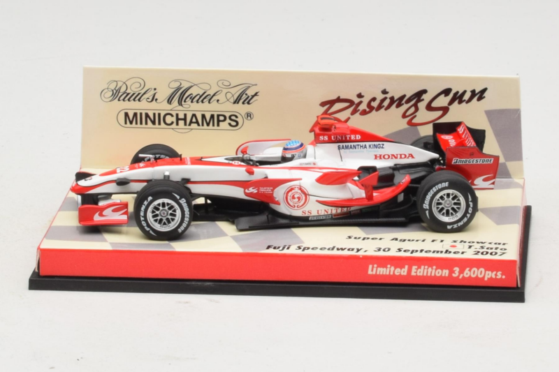 Super Aguri SA07 T. Sato F1 Showcar 2007 Minichamps 1:43 403080092 Kovina