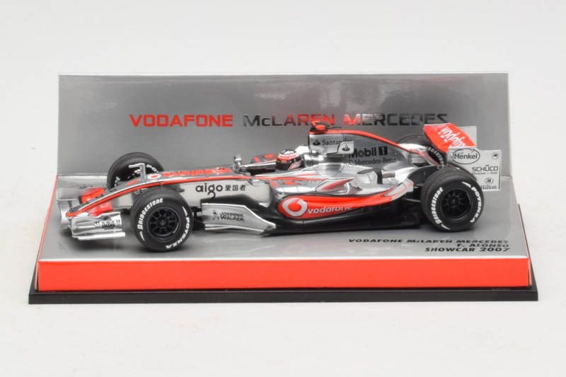 McLaren MP4-22 Mercedes #1 F. Alonso Vodafone McLaren Showcar F1 2007 Minichamps 1:43 533074371 Kovina