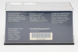 Williams FW27 BMW #16 N. Heidfeld F1 2005 Minichamps 1:43 80420404067 Kovina – slika 4 od 5