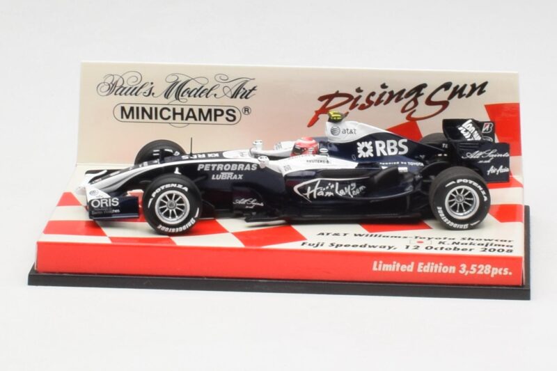 Williams FW30 K. Nakajima F1 Showcar Version 2 2008 Minichamps 1:43 403080178 Kovina