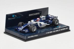 Williams FW28 Toyota K. Nakajima F1 Test Debut 2006 Minichamps 1:43 400060135 Kovina – slika 2 od 6