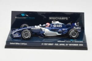 Williams FW28 Toyota K. Nakajima F1 Test Debut 2006 Minichamps 1:43 400060135 Kovina – slika 3 od 6