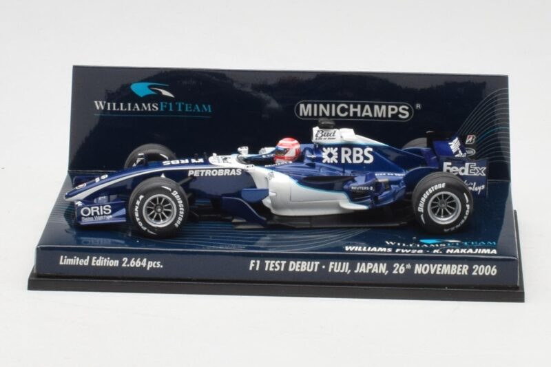 Williams FW28 Toyota K. Nakajima F1 Test Debut 2006 Minichamps 1:43 400060135 Kovina