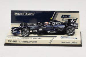Williams FW30 Toyota #8 K. Nakajima Test Jerez Feb 2008 Minichamps 1:43 400080208 Kovina