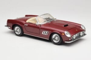 Ferrari 250 GT California Spider LWB Temno Rdeča Hot Wheels 1:18 25727 Kovina – slika 6 od 8