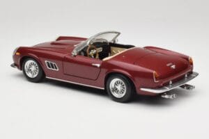 Ferrari 250 GT California Spider LWB Temno Rdeča Hot Wheels 1:18 25727 Kovina – slika 7 od 8