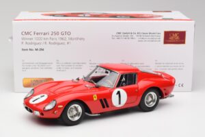 Ferrari 250 GTO #1 P. Rodriguez / W. Mairesse Paris 1000km 1962 CMC 1:18 M-254 Kovina – slika 6 od 6