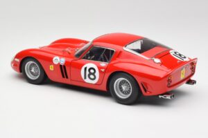 Ferrari 250 GTO #18 P. Rodriguez Daytona Continental 3 Hours Winner 1963 Kyosho 1:18 08438F Kovina – slika 7 od 8
