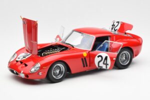 Ferrari 250 GTO #24 J. Blaton / G. Langlois 2nd 24 Hours of Le Mans 1963 Kyosho 1:18 08432C Kovina – slika 2 od 8