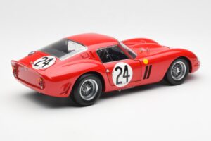 Ferrari 250 GTO #24 J. Blaton / G. Langlois 2nd 24 Hours of Le Mans 1963 Kyosho 1:18 08432C Kovina – slika 3 od 8