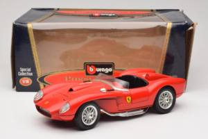 Ferrari 250 Testa Rossa #14 Rdeč Replacement Box 1957 Bburago 1:18 3007-R1 Kovina – slika 8 od 8
