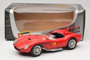 Ferrari 250 Testa Rossa #4 Rdeč Replacement Box 1957 Bburago 1:18 3007-R6 Kovina – slika 8 od 8