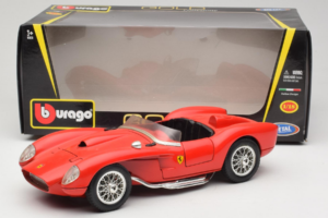 Ferrari 250 Testa Rossa Rdeč Replacement Box Bburago 1:18 3007-R2 Kovina – slika 8 od 8