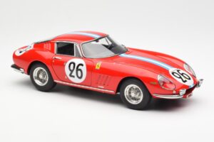 Ferrari 275 GTB Competizione #26 G. Biscaldi / A. de Bourbon Team Hugus 24 Hours of Le Mans 1966 CMC 1:18 M-199 Kovina – slika 4 od 6