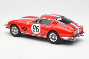 Ferrari 275 GTB Competizione #26 G. Biscaldi / A. de Bourbon Team Hugus 24 Hours of Le Mans 1966 CMC 1:18 M-199 Kovina – slika 5 od 6