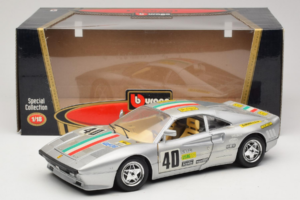 Ferrari 288 GTO #40 Srebrn 1984 Bburago 1:18 3027-S1 Kovina – slika 8 od 8
