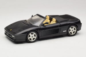 Ferrari 348 Spider Črn S Srebrnimi Kolesi Mira 1:18 6918 Kovina