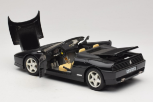 Ferrari 348 Spider Črn S Srebrnimi Kolesi Mira 1:18 6918 Kovina – slika 5 od 8