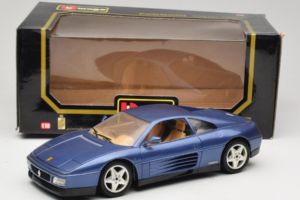 Ferrari 348tb Temno Moder Metalik Bburago 1:18 3039-B1 Kovina – slika 8 od 8
