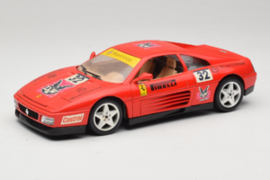 Ferrari 348 TB #32 Pirelli Rdeč 1989 Bburago 1:18 3039-P1 Kovina