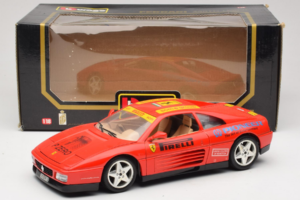 Ferrari 348tb Pirelli Rdeč Bburago 1:18 3039-P2 Kovina – slika 8 od 8