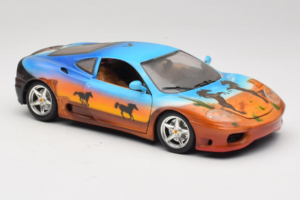 Ferrari 360 Modena Bracio Gotz Running Horses Livery Bburago 1:18 3358-B1 Kovina – slika 6 od 8