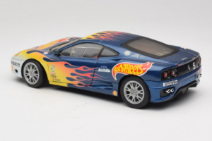 Ferrari 360 Modena Challenge #5 Hot Wheels Purple Fire Livery 1999 Bburago 1:18 29619 Kovina – slika 7 od 8