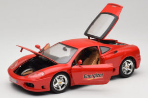 Ferrari 360 Modena Energizer Rdeč Bburago 1:18 3358-P3 Kovina – slika 2 od 8