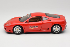 Ferrari 360 Modena Energizer Rdeč Bburago 1:18 3358-P3 Kovina – slika 4 od 8