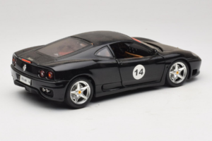 Ferrari 360 Modena #14 Črn Omejena Izdaja Bburago 1:18 3368-B1 Kovina – slika 3 od 8