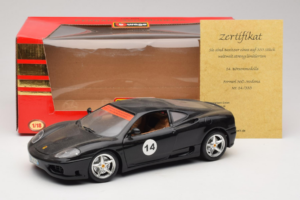 Ferrari 360 Modena #14 Črn Omejena Izdaja Bburago 1:18 3368-B1 Kovina – slika 8 od 8