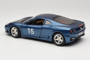 Ferrari 360 Modena #15 Omejena Izdaja Moder Metalik Bburago 1:18 3358-F1 Kovina – slika 7 od 8
