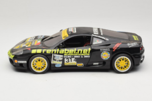 Ferrari 360 Modena Rentabel #314 Gagliardi Črn Bburago 1:18 3378-B1 Kovina – slika 4 od 8