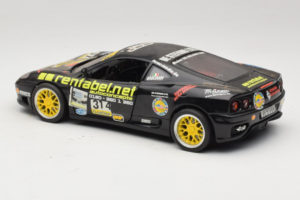 Ferrari 360 Modena Rentabel #314 Gagliardi Črn Bburago 1:18 3378-B1 Kovina – slika 7 od 8