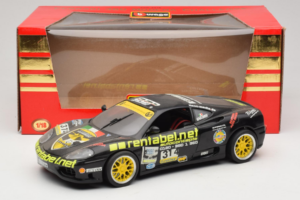 Ferrari 360 Modena Rentabel #314 Gagliardi Črn Bburago 1:18 3378-B1 Kovina – slika 8 od 8
