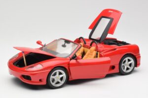 Ferrari 360 Spider Rdeč Hot Wheels 1:18 FER129 Kovina – slika 2 od 8