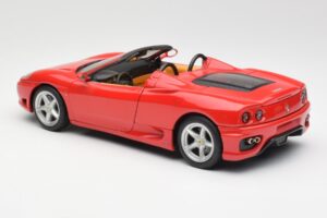 Ferrari 360 Spider Rdeč Hot Wheels 1:18 FER129 Kovina – slika 7 od 8