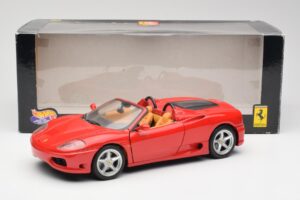 Ferrari 360 Spider Rdeč Hot Wheels 1:18 FER129 Kovina – slika 8 od 8
