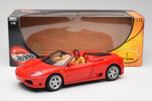 Ferrari 360 Spider Rdeč Hot Wheels 1:18 57310 Kovina – slika 8 od 8