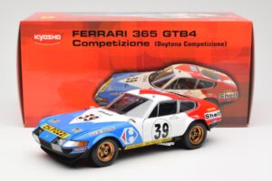 Ferrari 365 GTB/4 #39 J-C. Andruet / Lena 24 Hours of Le Mans 1972 Kyosho 1:18 08164E Kovina – slika 8 od 8