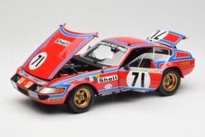 Ferrari 365 GTB4 Competizione #71 24 Hours of Le Mans 1974 Kyosho 1:18 08164A Kovina – slika 2 od 8