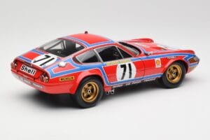 Ferrari 365 GTB4 Competizione #71 24 Hours of Le Mans 1974 Kyosho 1:18 08164A Kovina – slika 3 od 8