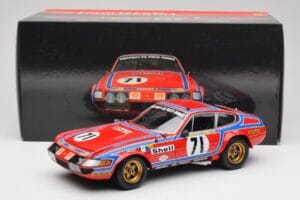 Ferrari 365 GTB4 Competizione #71 24 Hours of Le Mans 1974 Kyosho 1:18 08164A Kovina – slika 8 od 8