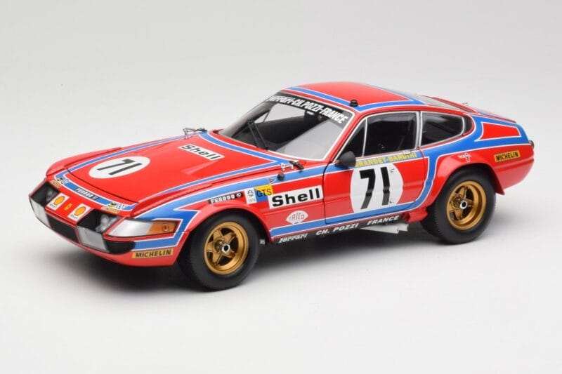 Ferrari 365 GTB4 Competizione #71 24 Hours of Le Mans 1974 Kyosho 1:18 08164A Kovina