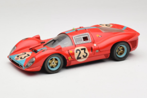 Ferrari 412P #23 W. Mairesse / J. Beurlys Le Mans 1967 Rdeč Revell 1:18 48826 Kovina